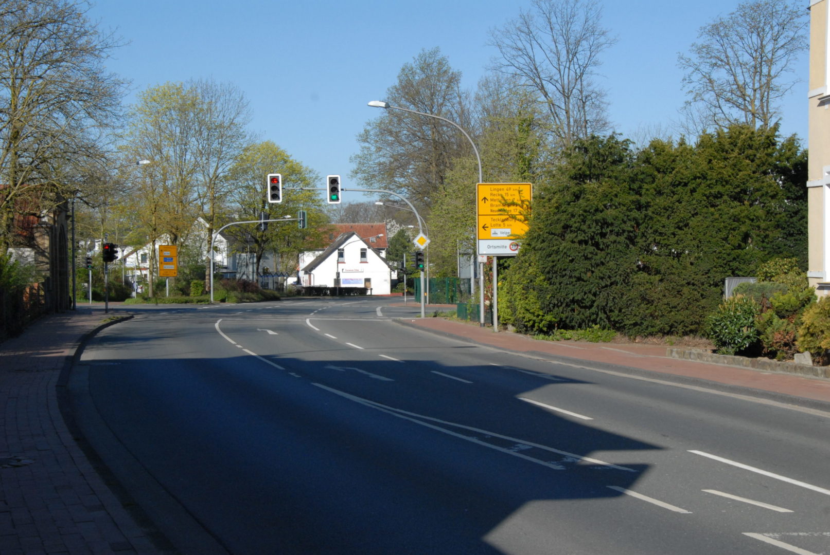 Geschwindigkeitsbegrenzung Am Dölhof und Osnabrücker Straße